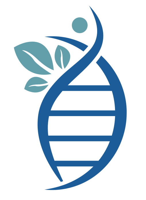 Human Learning Evolved logo - DNA-like ladder with leaves symbolizing growth and development.